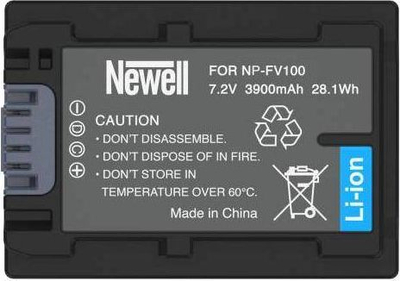 Полначлива батерија Newell NP-FV100A, за камера, црна