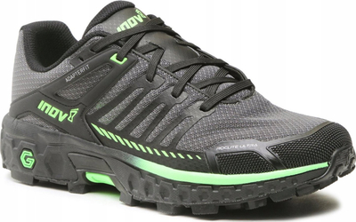 Këpucë vrapimi trail Inov-8 Roclite Ultra G 320 M, shollë G-GRIP, mesh që merr frymë, gri me jeshile
