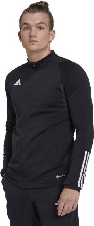 Bluzë trajnimi për burra Adidas Tiro 23 Competition HK7648, Aeroready, me zinxhir të gjatë, e zezë