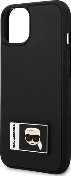 Mbulesë telefoni Karl Lagerfeld Ikonik Patch, për iPhone 13 mini 5.4", hardcase, e zezë