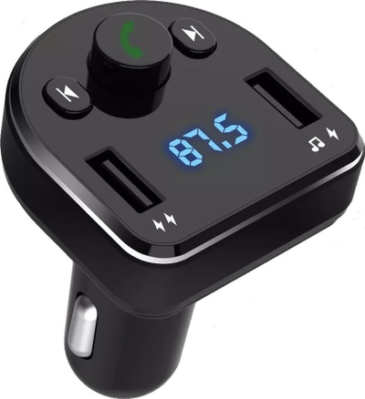 Transmetues FM Bluetooth për makinë XO BCC01, 2x USB, karikues makine, i zi