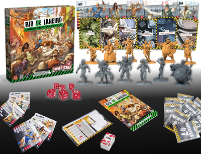 Zgjerim loje Portal Games Zombicide 2 Rio Z Janeiro, 6 Survivors, 10 misione, shumëngjyrësh