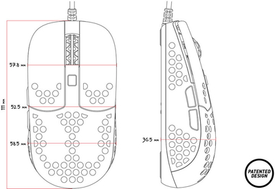 Maus Xtrfy MZ1 RGB, i zi