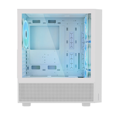 Kuti kompjuteri MODECOM Breeze ARGB Flow, Midi Tower, 4 ventilatorë 140mm, e bardhë