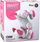 Lodër qen robotik Lean Toys Smart Robot Dog, me pult, interaktive, e bardhë me rozë