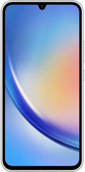 Celular Samsung Galaxy A34 5G, 6.6" FHD+, 6GB RAM, 128GB, i argjendtë