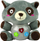 Lodër pelushi interaktive Leantoys Raccoon, me muzikë dhe drita, 6m+, gri