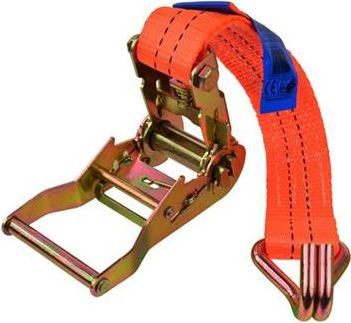 Ленти за прицврстување GEKO ERGO со кука, 2m, 2T, 40mm, портокалова
