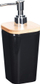 Dispenser sapuni Orion K-170456640, plastik, me kapak bambuje, i zi