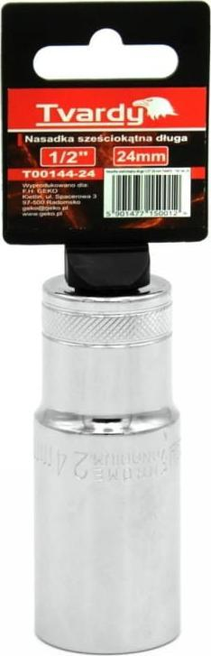 Çelës tubular i gjatë TVARDY, 1/2", 24 mm, argjendtë