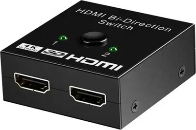 Ndarës HDMI 4K, 2.0, 1 me 2, i zi