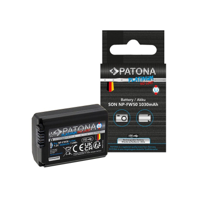Bateri PATONA Platinum me hyrje USB-C për Sony NP-FW50