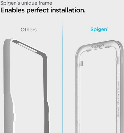 Xham mbrojtës Spigen ALM Glass FC, 2 copë, për iPhone 13 13 Pro, i zi