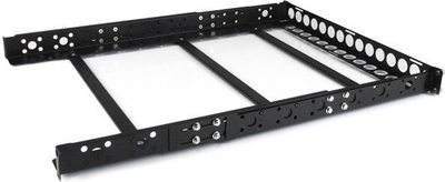 Shina universale serveri StarTech.com 1U, për raft 19", thellësi që rregullohet, çelik