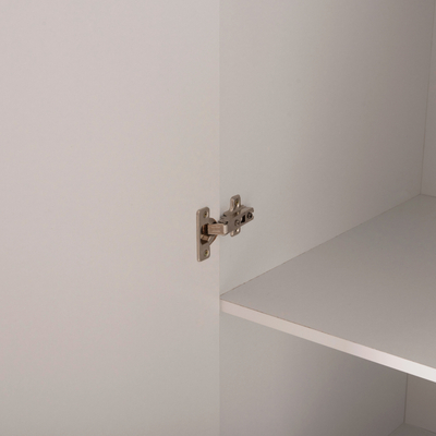 Dollap rrobash Carly HM384.05, 3 dyerë, 2 sirtarë, 150x55x180 cm, i bardhë