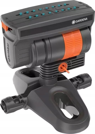 Spërkatës lëkundës Gardena OS 90 Micro Drip, për sipërfaqe drejtkëndore, i zi portokalli