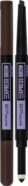 Laps për vetulla Maybelline Express Brow Satin Duo, 0.71g, Dark Brown