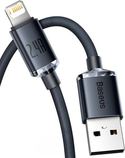 Kabllo USB Baseus CAJY000101, USB A në Lightning, 2 m, e zezë