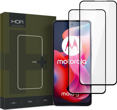 Xham mbrojtës Hofi Glass Pro+, 2 copë, Motorola Moto G24 G24 Power G04, transparent
