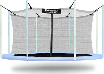 Rrjetë për trampolinë Neo-Sport, 374 cm, e zezë