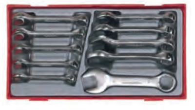 Set [elësash kombinues Teng Tools, 10-19mm, 10 copë