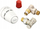 Set termostatik këndor Danfoss Regus RA N RLV S, 1/2", e bardhë