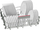 Lavastovilje e integruar Bosch Series 4 SMI4EVS04E, 60cm, 13 sete, e bardhë argjendi