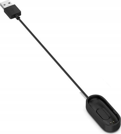 Kabllo karikimi Economy për Xiaomi Mi Smart Band 5 6 7 NFC, USB, me magnet, e zezë