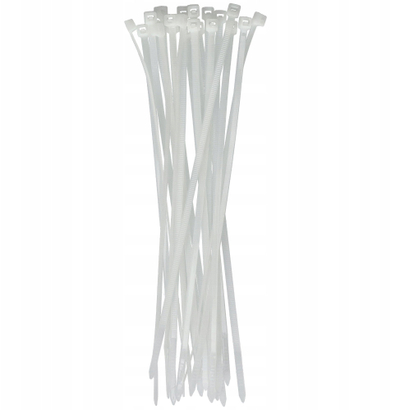 Lidhëse kabllosh Plastrol OK-2510B, 2.5×100 mm, të bardha
