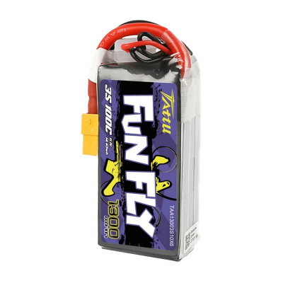 Bateri LiPo Tattu Funfly 3S, 1300mAh, 11.1V 100C, shumëngjyrëshe