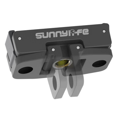 Adapter magnetik Sunnylife për DJI Action 2 3 4, montim i shpejtë, fileto 1/4", i zi