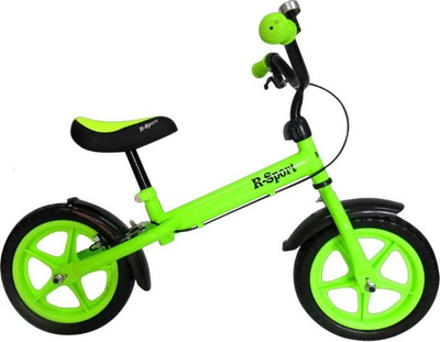 Bicikletë pa pedale R-Sport R9, 12", me frenë edhe zile, jeshile