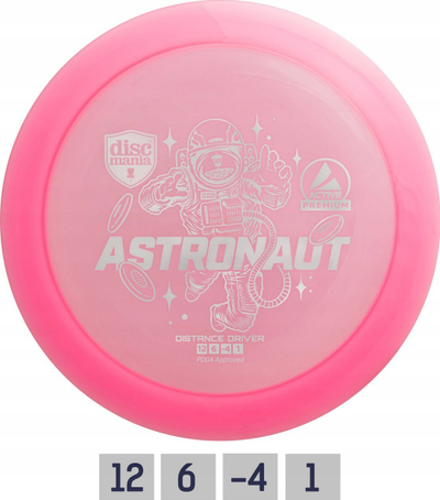 Disk golfi Discmania Active Premium Astronaut, driver distance, plastikë e tejdukshme
