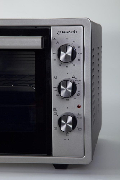 Mini furrë Guzzanti GZ 3611, 42L, 220°C, gri e zezë