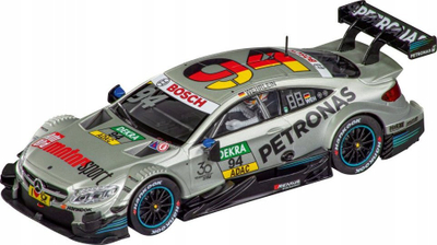 Makinë garash slot Carrera DIG 132 Mercedes AMG C 63 DTM, shkalla 1:32, argjendtë