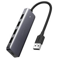 Hub USB UGREEN CM219, 4 porta USB 3.0, USB C, gri