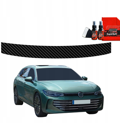 Foli mbrojtëse bagazhi GrizzProtector, karbon, Volkswagen Passat B9 2024-2026, e zezë