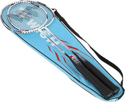 Set raketash badminton Wish Steltec Steeltec 9K, 2 copë, me çantë mbrojtëse, shumëngjyrësh