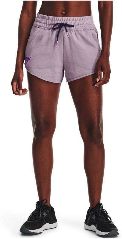 Шорц за жени Under Armour PR Terry LD23, мек терен, еластичен појас, виолетов