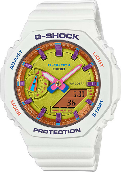 Orë për femra Casio G-Shock Carbon Core Guard GMA-S2100BS-7AER (619), e bardhë