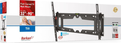 Standi për TV Barkan E410, deri 90", 60 kg, i zi