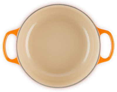 Tenxhere gize Le Creuset Signature Round Dutch Oven, 3.5Qt, me smalt, portokalli Flame