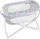 Kreveti lëkundës për bebe Fisher Price Soothing View Bassinet, palosës, me rrjetë anësore, gri