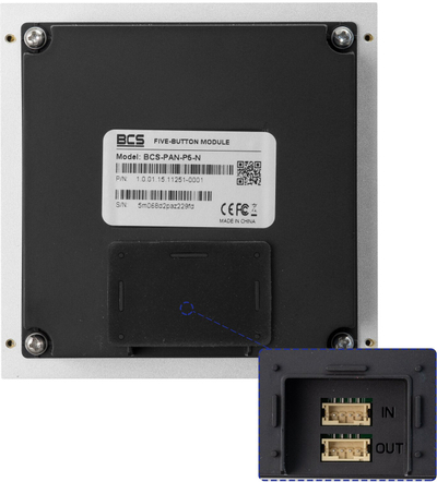 Modul tastiere BCS BCS-PAN-K-N, IP, IP65, gri