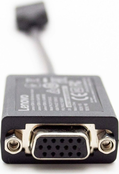 Adapter video Lenovo HDMI në VGA, Full HD, i zi