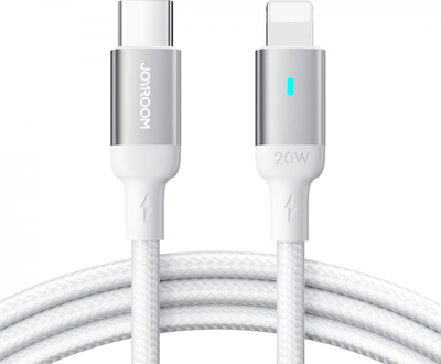 Kabllo karikimi Joyroom A10 Series, USB-C në Lightning, 20W, 2m, e bardhë