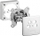 Prizë antene Wentronic Goobay 67089, 4 dalje, 2 dB, e bardhë