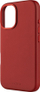 Kapak telefoni FIXED MagLeather për iPhone 16, lëkurë, MagSafe, i kuq