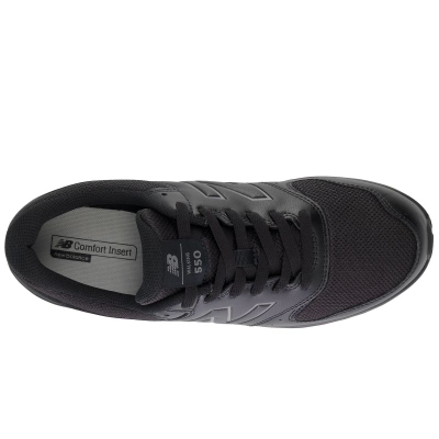 Спортски патики New Balance 550 MW550BK4, кожа, за мажи, црни
