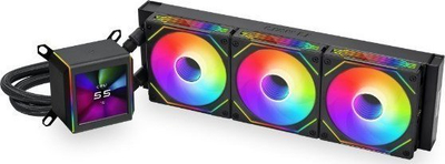Ftohës uji CPU Lian Li Galahad II LCD SL-INF, AIO 360mm, ARGB, i zi